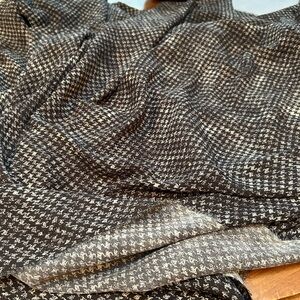 Black and White Houndstooth fabric- dress like fabric 60” wide - over 8 yards